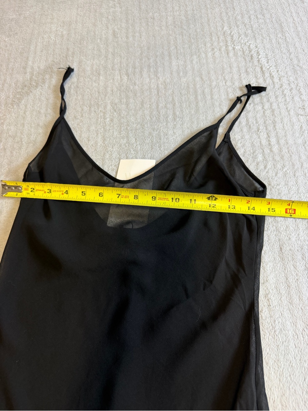 Zara Black Sheer Silk-Blend Maxi Slip Dress - Picture 3 of 5